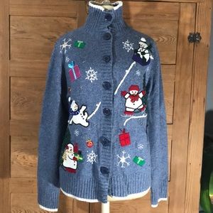 UGLY CHRISTMAS SWEATER REFERENCE POINT SZ MED